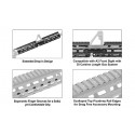 AR15 Super Slim M-LOK® 15" Drop-in Car. Length Rail - UTG PRO