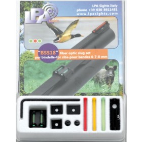 Set slug in fibra ottica per fucile (6-7-8mm) - LPA