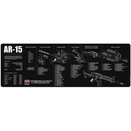 Gun Cleaning Mat AR15 (30,5x91,5 cm / 12x36 inch) - TekMat