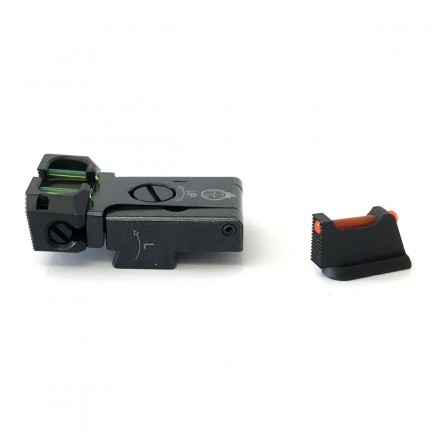 Adjustable Rear Sight and Front Sight Fibre Optic for CZ 75 / 85 / 97 - Zendl