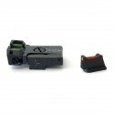 Adjustable Rear Sight and Front Sight Fibre Optic for CZ 75 / 85 / 97 - Zendl