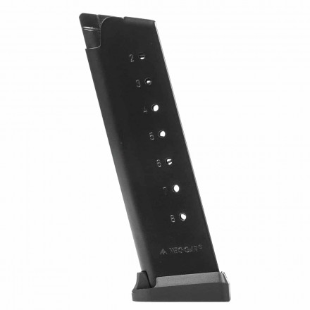Match Magazine for 1911 cal. 45 8rd with Polymer Base Pad - Mec-Gar