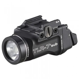 Streamlight TLR-7 SUB Black Color, 500 Lumen Tactical Weapon Light for Glock 43X, 43X MOS, 48, 48 MOS - Streamlight