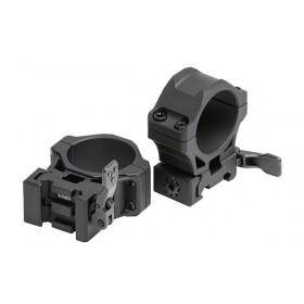 Coppia Anelli Picatinny a Sgancio Rapido per Ottica 30mm ACCU-SYNC, Profilo Medio (Offset 30 mm) - UTG 2