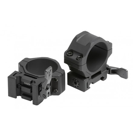 Coppia Anelli Picatinny a Sgancio Rapido per Ottica 30mm ACCU-SYNC, Profilo Basso (Offset 25 mm) - UTG