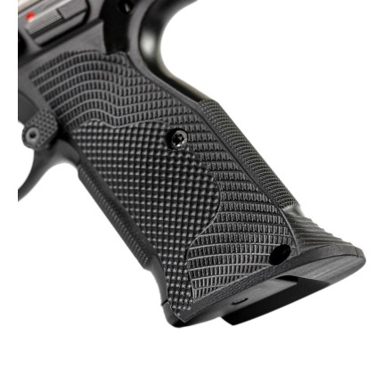 Guancette CZ Shadow 2 Palm Swell TARGET (Ergonomica) Texture Veloce, in G10 - Lok Grips