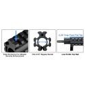AR15 Low-pro Quad-rail Gas Block for .75" Barrel - UTG PRO