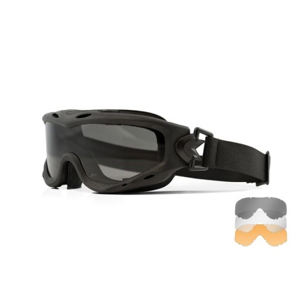 Maschera Mod. Spear con 3 Lenti e Montatura Nera - Wiley X