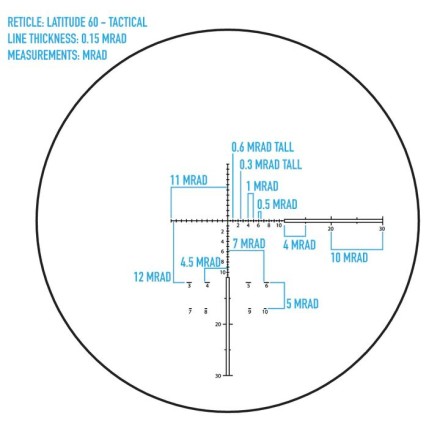 Cannocchiale Tattico Latitude 15-45x60 - Sightmark
