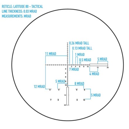 Cannocchiale Tattico Latitude 20-60x80 XD -...