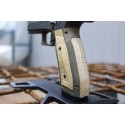 Laugo Arms Alien GridLOK Aggressive Brass Palm Swell Grips and Backstrap Combo - Lok Grips