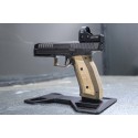 Laugo Arms Alien GridLOK Aggressive Brass Palm Swell Grips and Backstrap Combo - Lok Grips