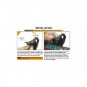 Super slim keymod hand stop black - UTG