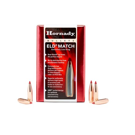 ELD Match Bullet cal. 6.5 mm (.264), Weight 140 gr, BTHP Profile (Box 100 pcs.) - Hornady