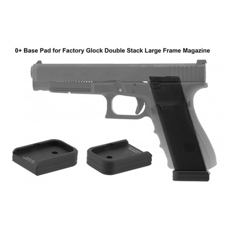 UTG PRO +0 Base Pad, Glock Large Frame, Matte Black Aluminum