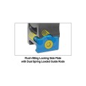 Coppia di Anelli Picatinny con Profilo Medio per Fissaggio Ottiche P.O.I. per Ottiche da 34 mm Professionali (H 15 mm) - UTG PRO