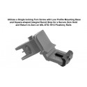 UTG ACCU-SYNC® 45 Degree Angle Flip Up Front Sight