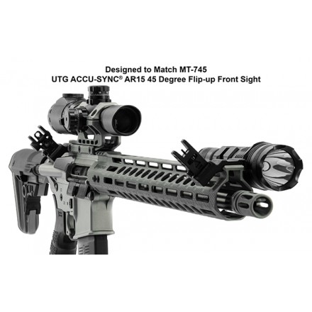 UTG ACCU-SYNC® 45 Degree Angle Flip Up Rear Sight