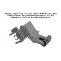 UTG ACCU-SYNC® 45 Degree Angle Flip Up Rear Sight