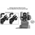UTG ACCU-SYNC® 45 Degree Angle Flip Up Rear Sight