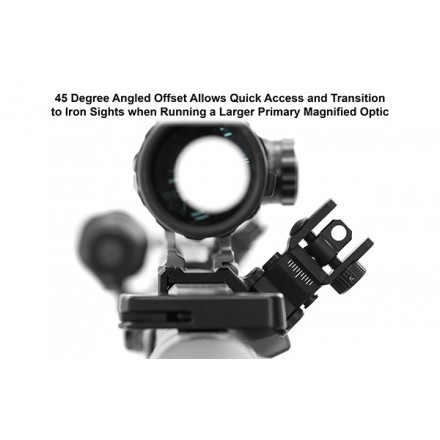 UTG ACCU-SYNC® 45 Degree Angle Flip Up Rear Sight