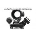 UTG ACCU-SYNC® 45 Degree Angle Flip Up Rear Sight
