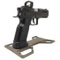 Short Aluminium Grips Diamond Cut for KMR W-02 Umbra, Black - KMR Precision Arms