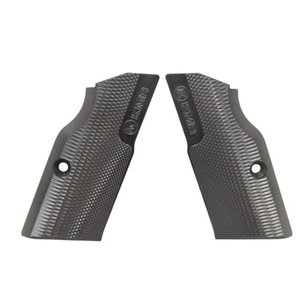 Guancette Corte in Alluminio Diamond Cut per KMR W-02 Umbra, Nere - KMR Precision Arms