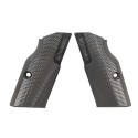 Short Aluminium Grips Diamond Cut for KMR W-02 Umbra, Black - KMR Precision Arms