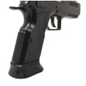Guancette Corte in Alluminio Diamond Cut per KMR W-02 Umbra, Nere - KMR Precision Arms