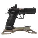 Short Aluminium Grips Diamond Cut for KMR W-02 Umbra, Black - KMR Precision Arms