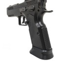 Short Aluminium Grips Diamond Cut for KMR W-02 Umbra, Black - KMR Precision Arms