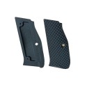 CZ Shadow 2 Grips Palm Swell BOGIES in G10 Black Color, LIGHTWEIGHT - Lok Grips