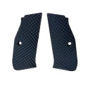CZ Shadow 2 Grips Palm Swell BOGIES in G10 Black Color, LIGHTWEIGHT - Lok Grips