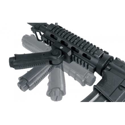 UTG Ambidextrous 5-position Foldable Foregrip, Black