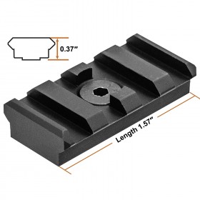 UTG PRO AR15 Muzzle Brake, .223/5.56, 1/2X28, 2.25 Length  Leapers  Leapers, Inc. - Hunting/Shooting, Sporting Goods and Security Gear