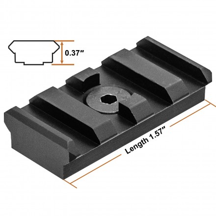 M-LOK 4-Slot Picatinny Rail Section Leapers UTG PRO