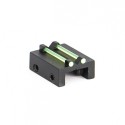 Rear sight for rib less than 8,1 mm with green optic fiber 1 mm - Toni System