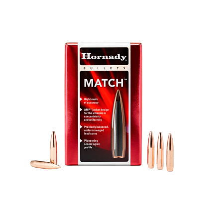 Match Bullets cal. 30 (.308), 168 gr, BTHP (Box 100 pcs.) - Hornady