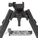 Recon 360° TL Bipod 7"- 9" Center Height, 3 Position Folding - UTG