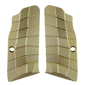 Tanfoglio Palm Swell GridLOK Aggressive Brass - Lok Grips