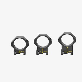 Coppia di anelli fissi 34mm LEGGERI per Guide Picatinny -... 2