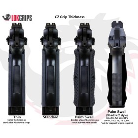 CZ 75 Compact / P-01, G10 Grips THIN BOGIES  - Lok Grips 2