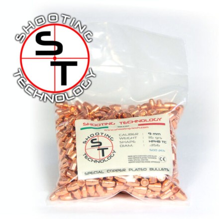 Copper Bullets "Hollow Point Hollow Base" 9mm...