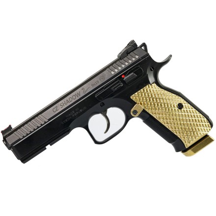 JAWS Brass grips for CZ Shadow 2 Palm Swell -...