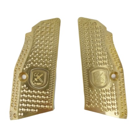 Short Brass Grips Mid MONARCH 1 for CZ 75 SP-01/Shadow 2/TS/TSO - M-Arms