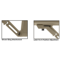 S2 Stock Ops Ready for AR15/M4 Mil-Spec, sand - UTG Pro