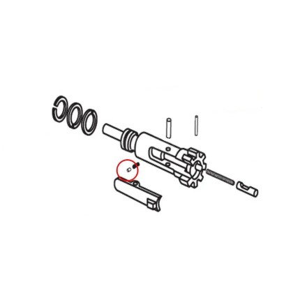 Inserto a molla dell'estrattore per AR-15 -...