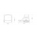 Open reflex Red Dot sight switchable 2MOA, 8/20/32MOA circle dot reticle, Red- Holosun