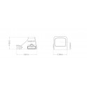 Open reflex Red Dot sight Multireticle 2MOA Dot 32MOA Circle, Red - Holosun